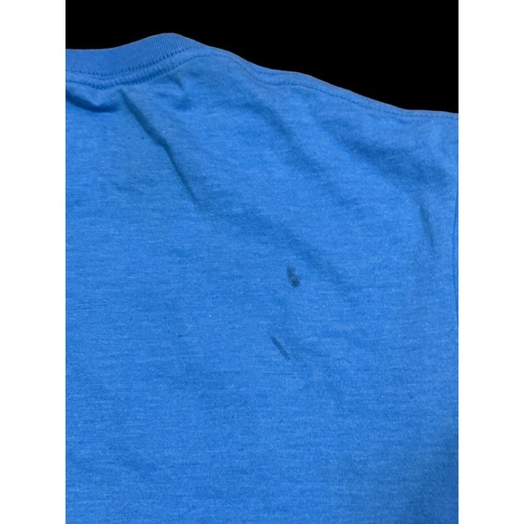 Death Row Records Men Medium Light Blue T Shirt Graphic Tee LA Skyline - Picture 4 of 6